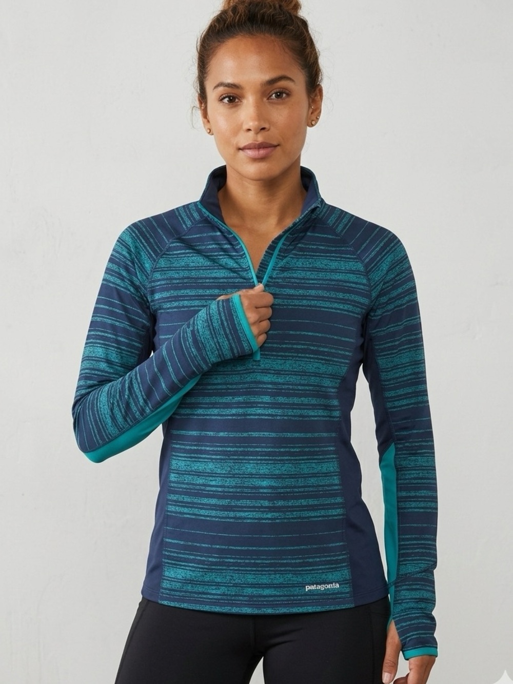 Patagonia women’s all weather zip neck SZ MED